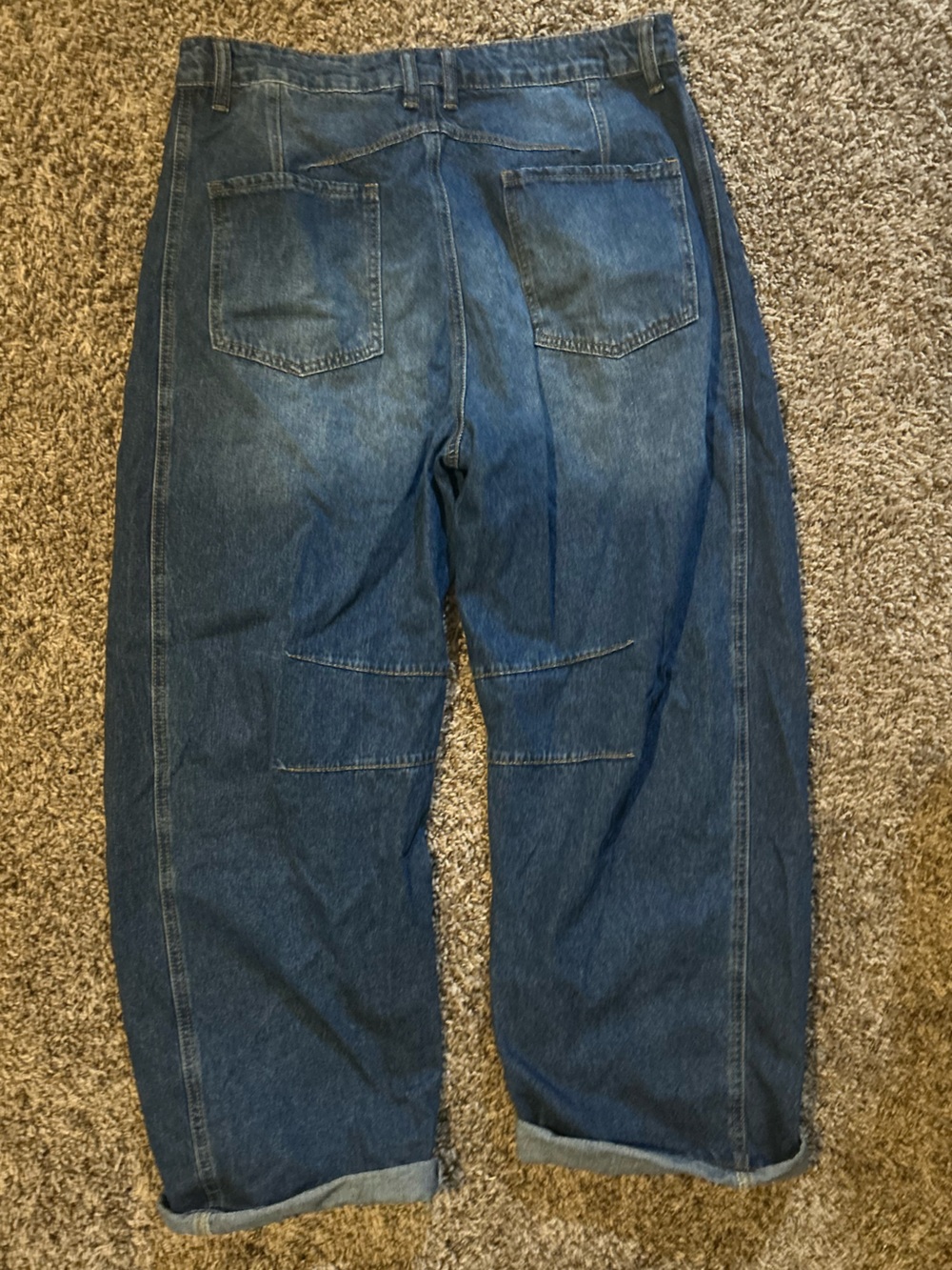 Amazon Women's Relaxed Blue Denim Jeans - Picture 2 of 3